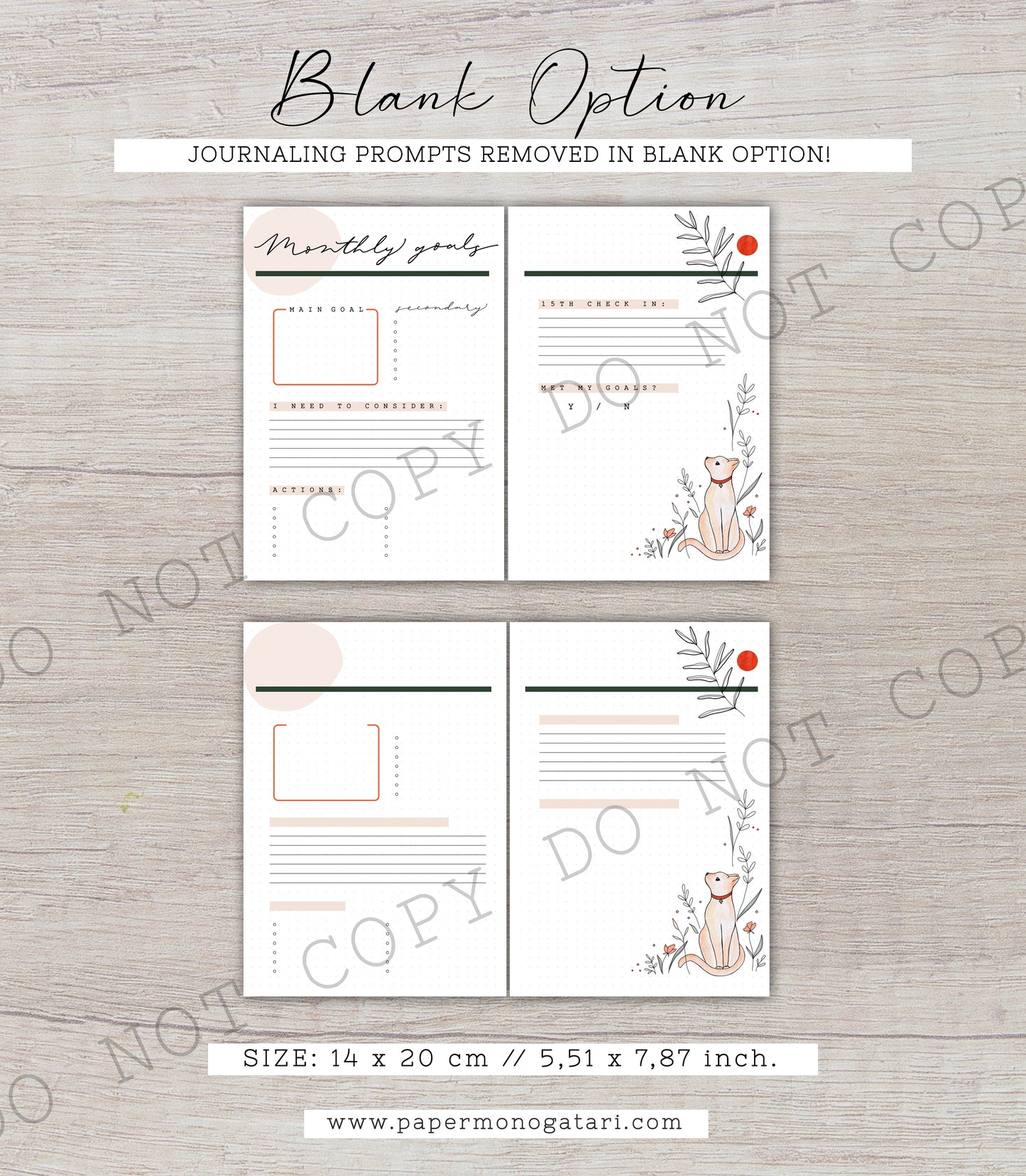 September Sunset | Digital Bullet Journal Theme (Undated: Sep, Oct + Blank)