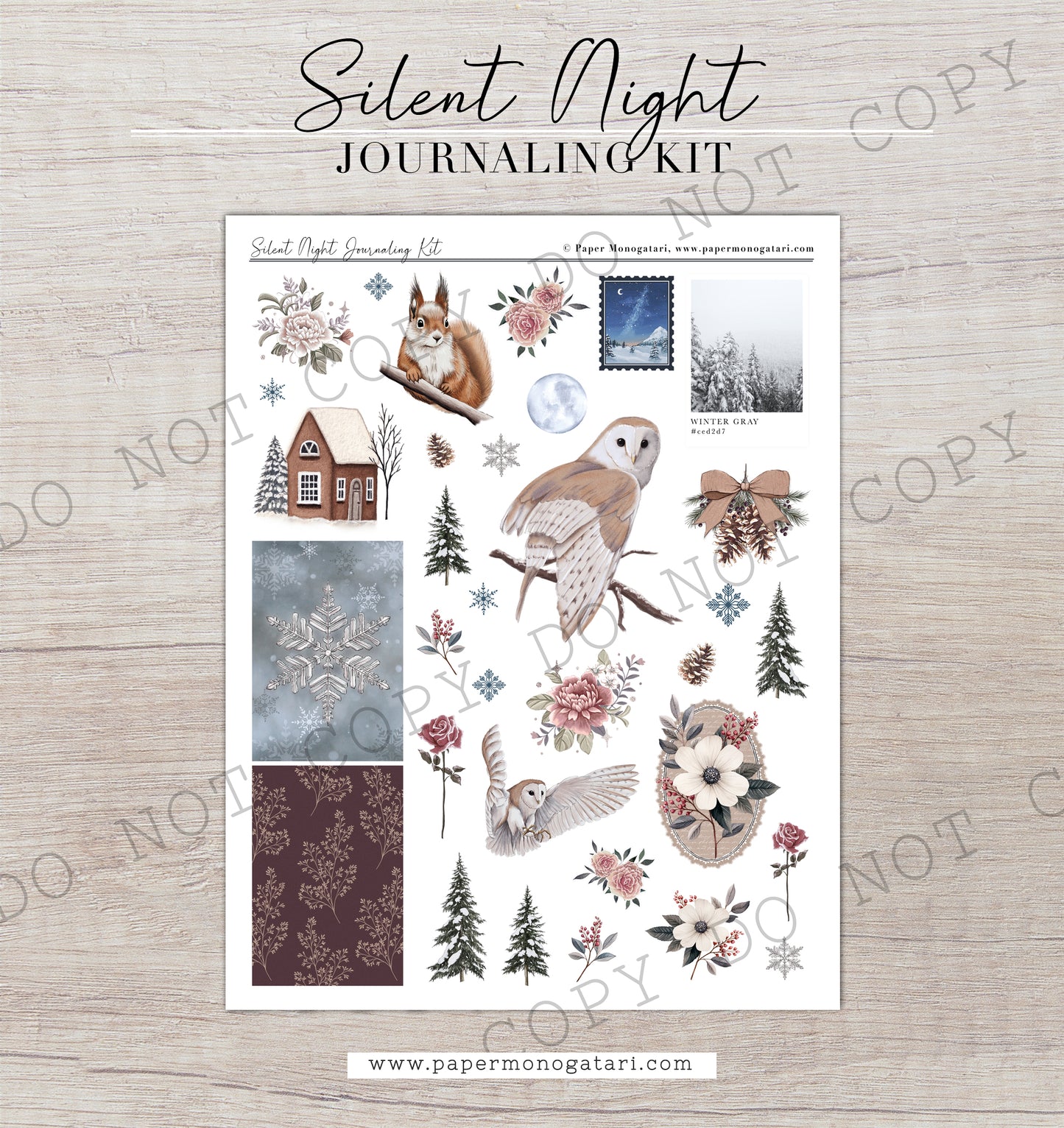 Silent Night | Digital Journaling Kit