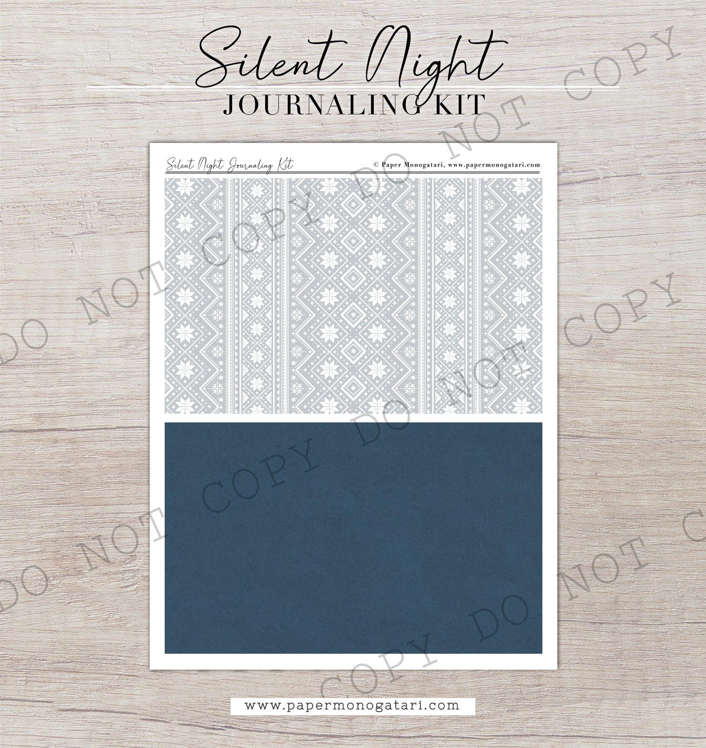 Silent Night | Digital Journaling Kit