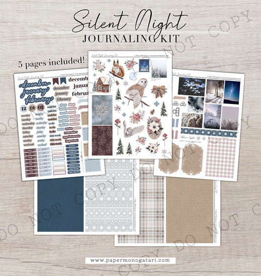 Silent Night | Digital Journaling Kit