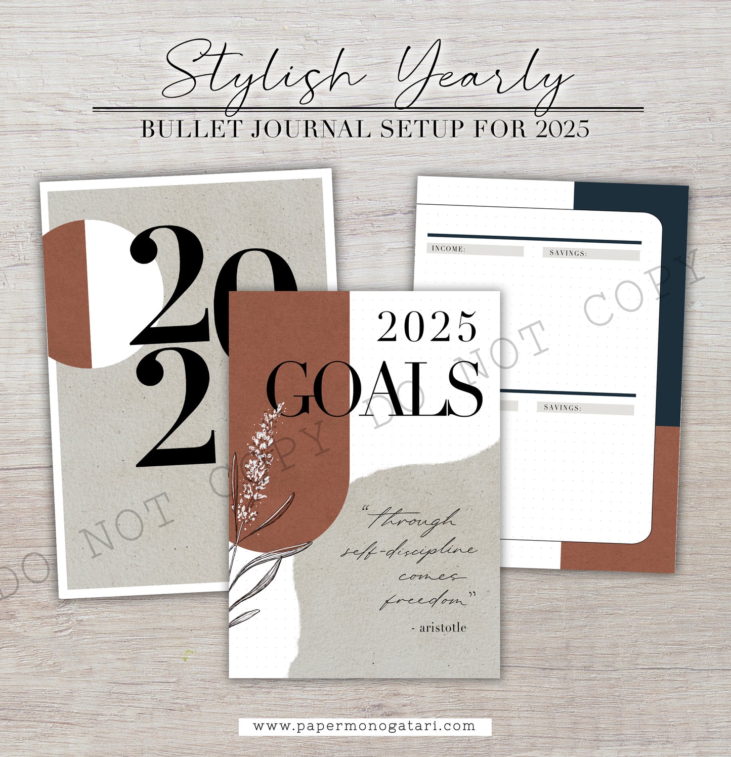 Stylish 2025 Yearly Setup | Digital Bullet Journal Theme