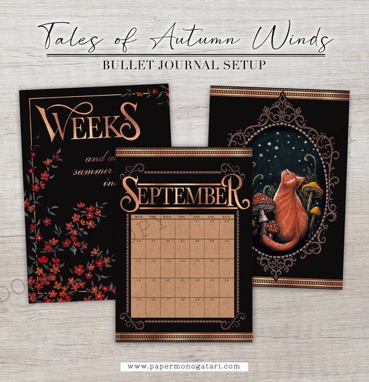 Tales Of Autumn Winds | Digital Bullet Journal Theme