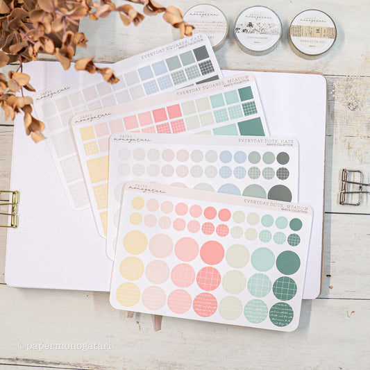 Spring Everyday Dot & Square Stickers
