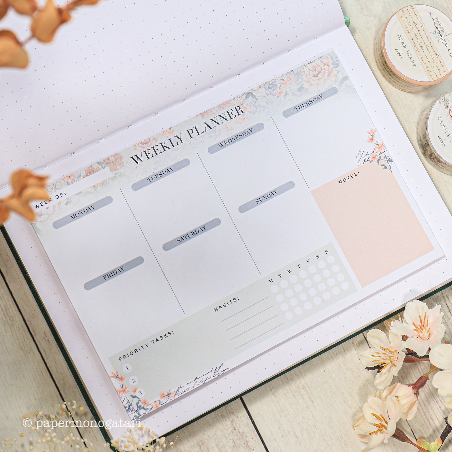 Weekly Planner Note Pad