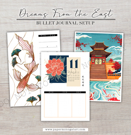 Dreams From The East | Digital Bullet Journal Theme