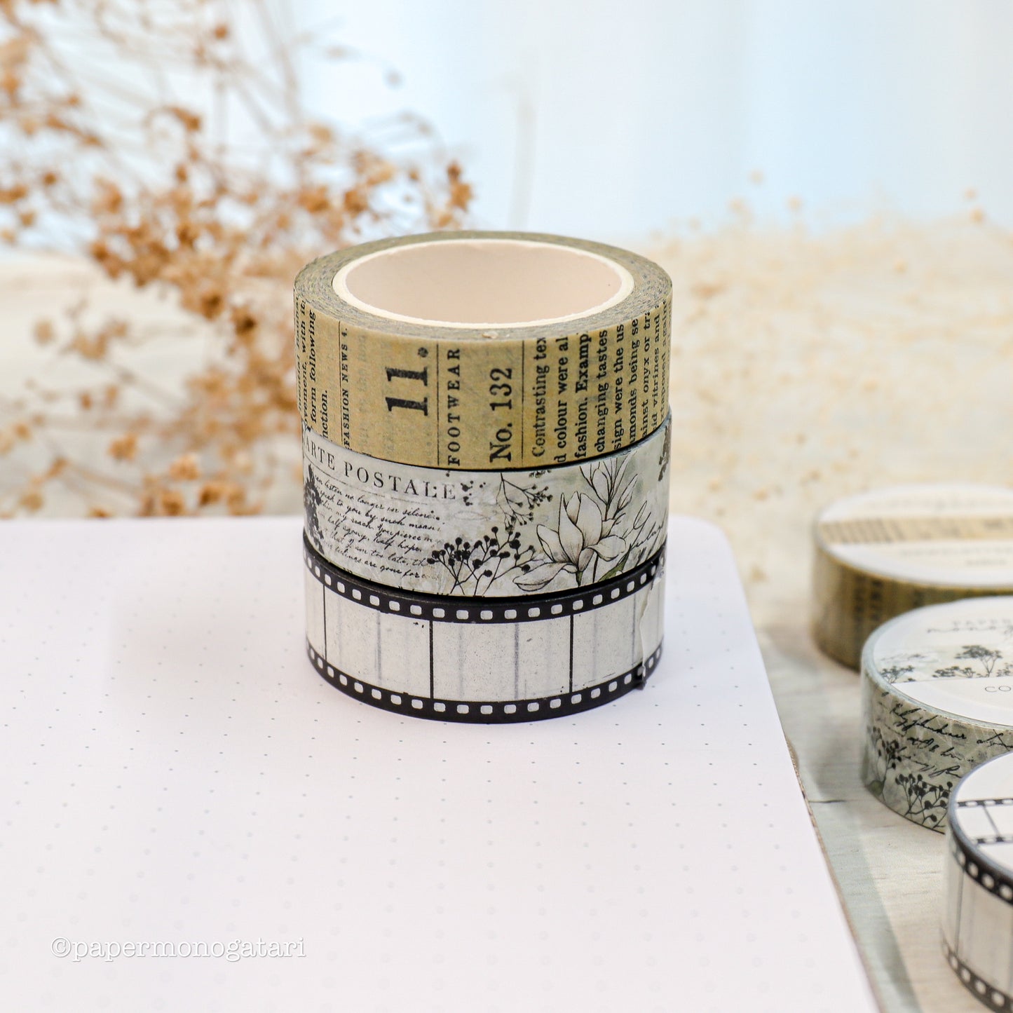 Neutrals No. 3 Washi Tape Set