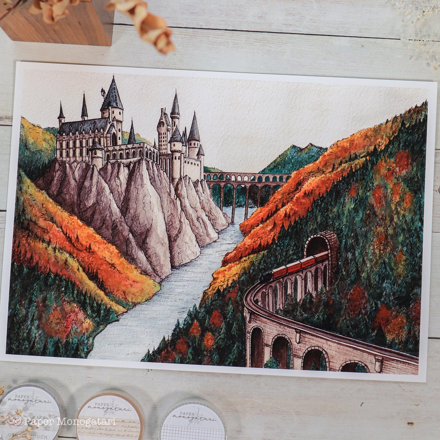 'Castle On The Hill'- Art Print